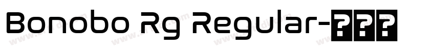 Bonobo Rg Regular字体转换